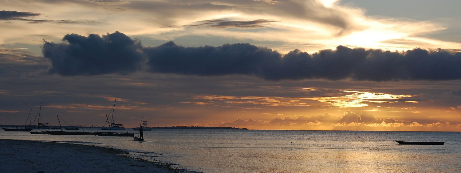 Crystal clear waters and white sand beaches of Zanzibar